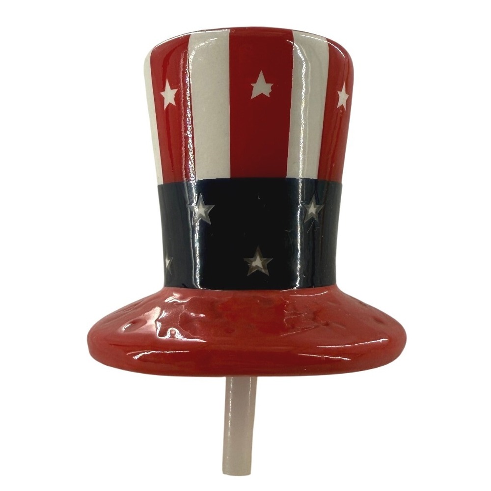Nora Fleming Uncle Sam Hat Retired Signed NF Initials‎ Plate Charm